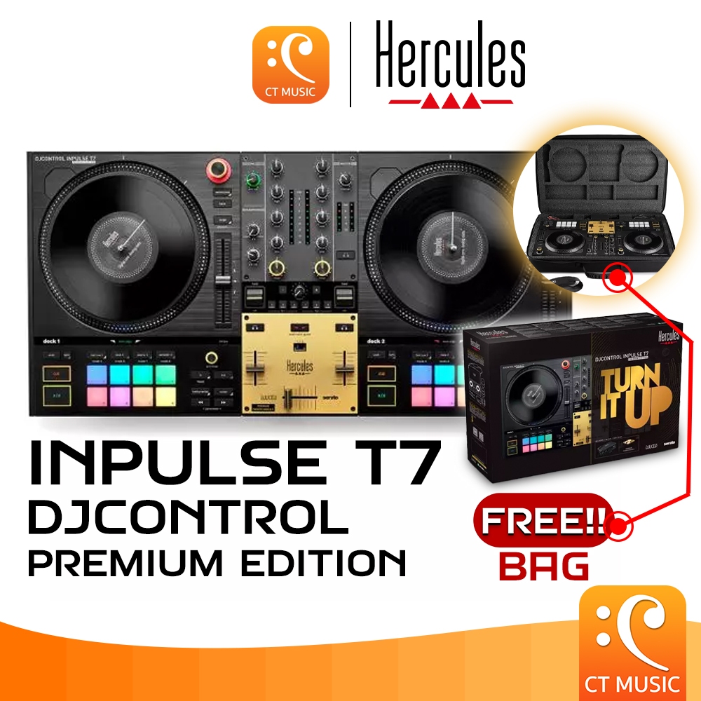 Hercules DJControl Inpulse T7 Premium Edition DJ Controller ดีเจ คอนโทรลเลอร์ DJ Control