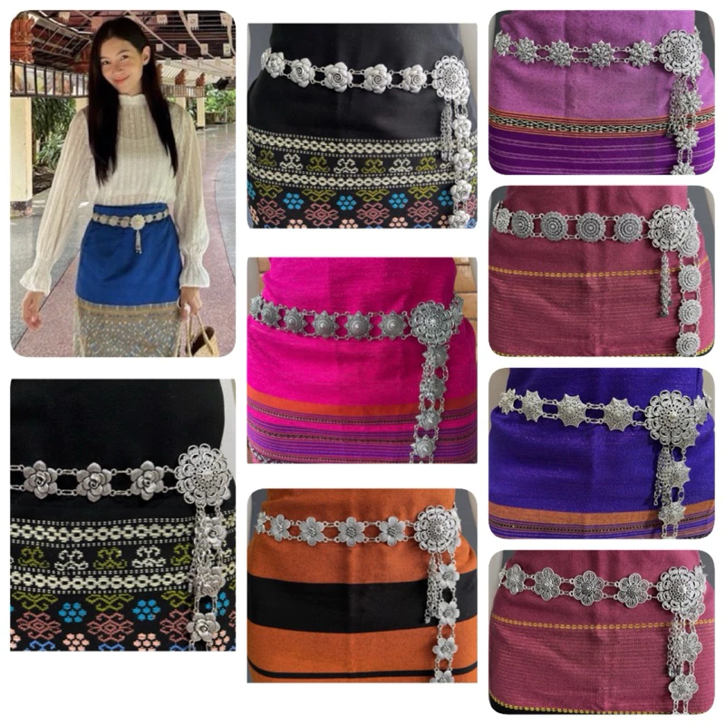 ✨เข็มขัดเงิน(เกรดA)เข็มขัดเงินแบบล้านนา ใส่กับชุดไทย ชุดล้านนาสวยๆพร้อมส่ง✨