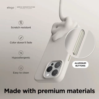 elago iPhone 15, 15 Pro, 15 Pro Max MagSafe Silicone Case เคสที่มาพร้อม MagSafe built in