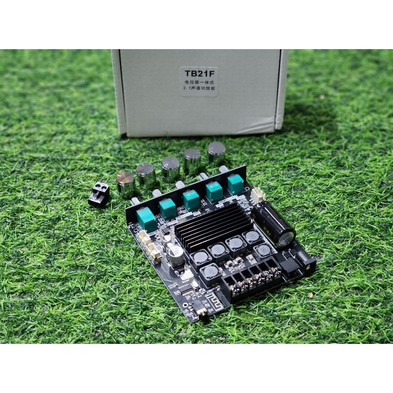 ZK-TB21F แอมป์จิ๋ว tb21 f *แท้* บลูทูธ เครื่องขยายเสียง กำลังขับ 2*50W + ซัพ 100W ระบบ 2.1ch (TB21F วอเดิม)