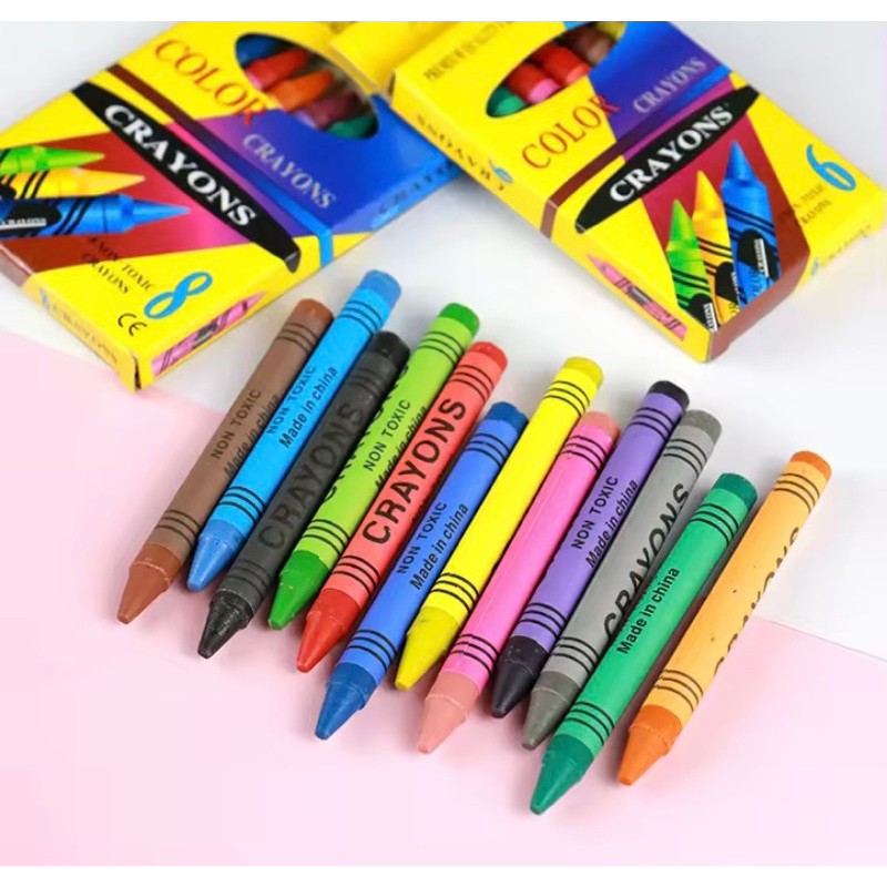 ชุดสีเทียนวาดภาพศิลปะ สีเทียนเด็ก 12 สี/กล่อง