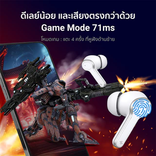 iSUPER Evo Buds Life หูฟังไร้สาย ไมค์ตัดเสียงรบกวน แบตเตอรี่อึด 35ชม. รองรับแอป iSUPER PLAY -1Y
