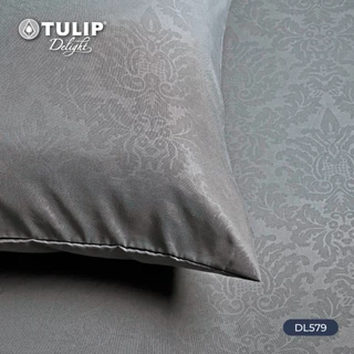 TULIP Delight สีพื้นอัดลาย DL579 ชุดผ้าปูที่นอน ผ้าปูที่นอน ผ้าห่มนวม มีลายนูนเบาๆ บนเนื้อผ้าสัมผัสได้