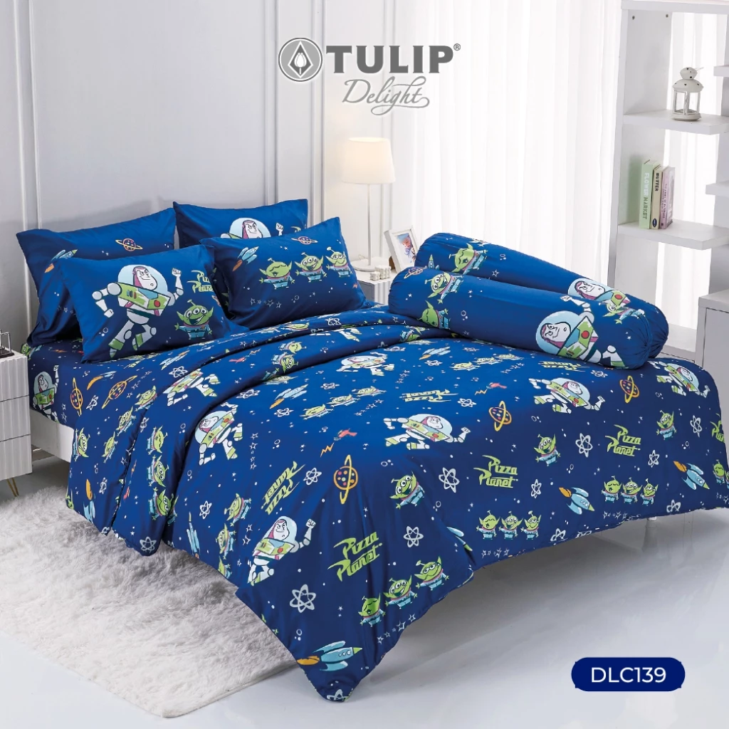 TULIP Delight ทอยสตอรี่ DLC139 ลิขสิทธิ์แท้ Toy Story ชุดผ้าปูที่นอน ผ้าห่ม ผ้านวม พิมพ์ลายการ์ตูน