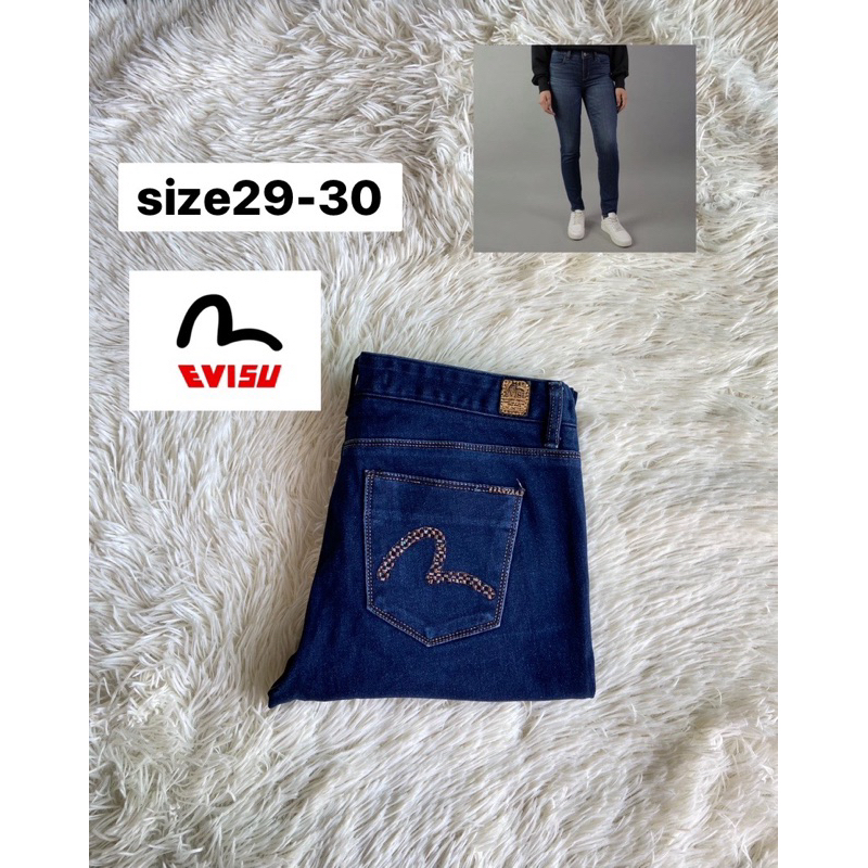 Evisu  Skinny  Jeans แท้💯% มือสอง
