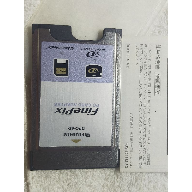 PC card Adaptor fujifilm Xd card & sm card  สำหรับต่อ pc