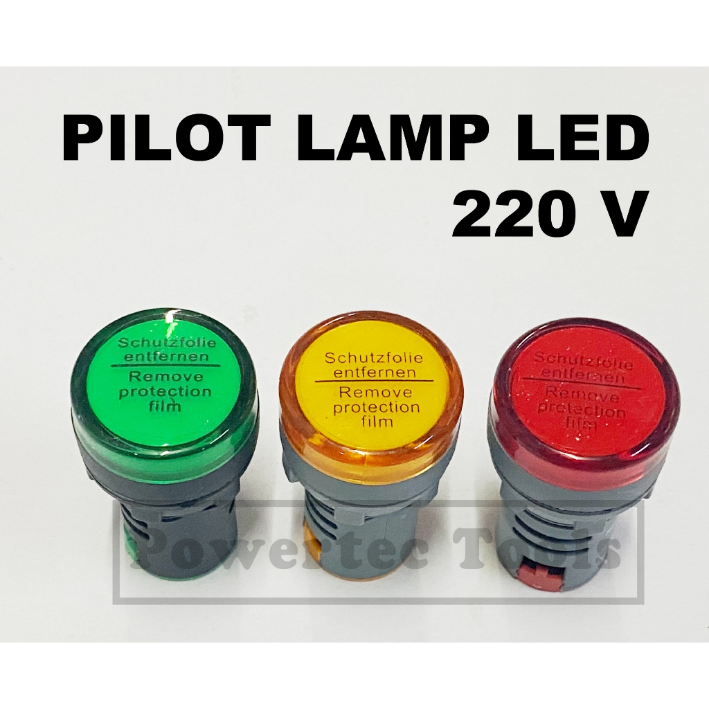 หลอดไฟ หน้าตู้ ใช้สำหรับ ไฟโชว์ ไพล็อต แลมป์  Pilot Lamp 22mm. ไฟติดหน้าตู้ 220V มี มอก. – โปรปัง