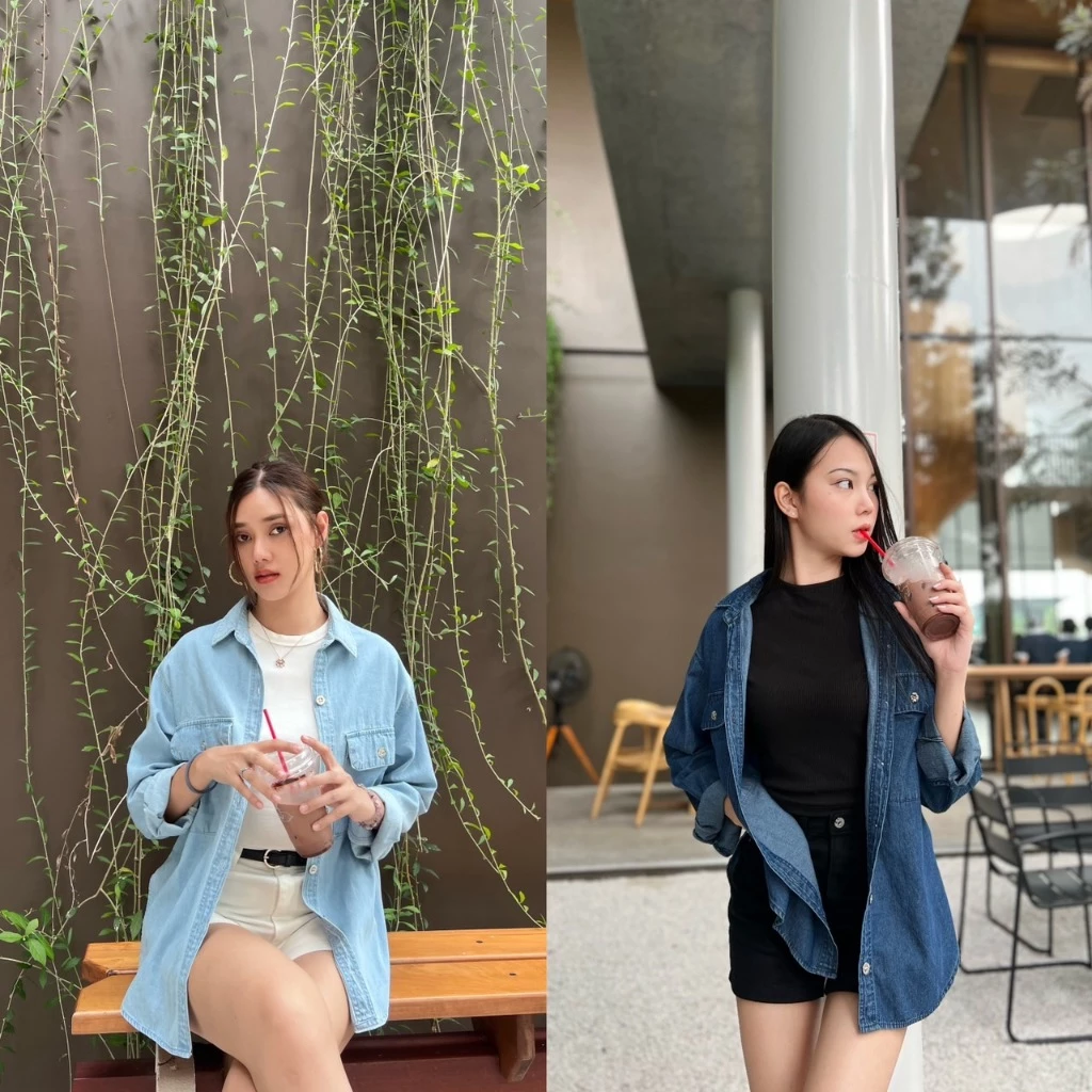 เสื้อเชิ้ตยีนส์สั่งตัด ผ้าญี่ปุ่น Nammon Jeans c05-c06