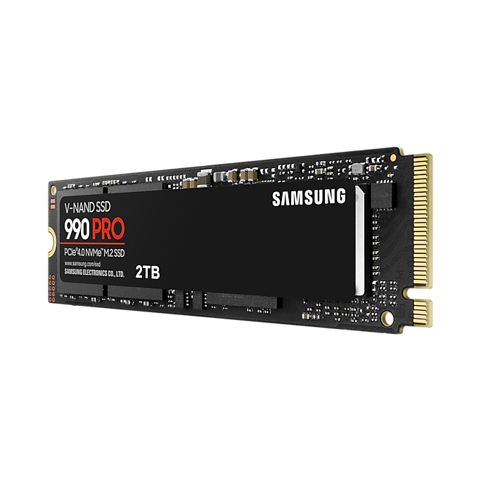 SAMSUNG 990 PRO SSD M.2 7,450 / 6,900 MB/s ความจุ 2TB : 5Y (990 PRO / MZ-V9P2T0BW)
