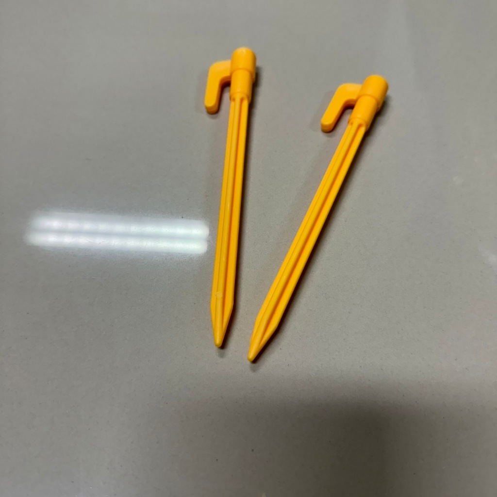 สมอบก พลาสติก ยาว 15ซม. น้ำหนักเบา ตะขอเกี่ยวเต้นท์ สำหรับกางเต็นท์ ราคา/10ชิ้น - รูปที่ 3