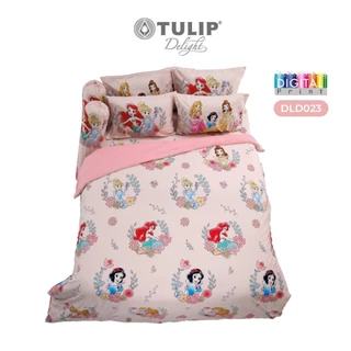 TULIP Delight เจ้าหญิง Princess DLD023 พิมพ์ดิจิตอล ลิขสิทธิ์แท้ดิสนีย์ Disney ชุดผ้าปูที่นอน ผ้าห่ม ผ้านวม
