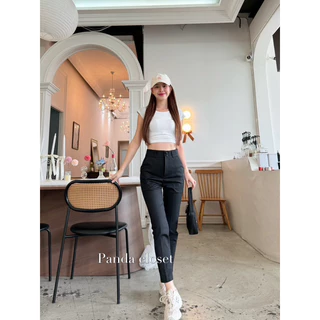 🔮𝐍𝐄𝐖 𝐀𝐑𝐑𝐈𝐕𝐀𝐋𝐒🔮S-XXL PD12 กางเกงขากระบอกเล็ก9ส่วนผ้าดับเบิ้ลพร้อมส่ง🛍️