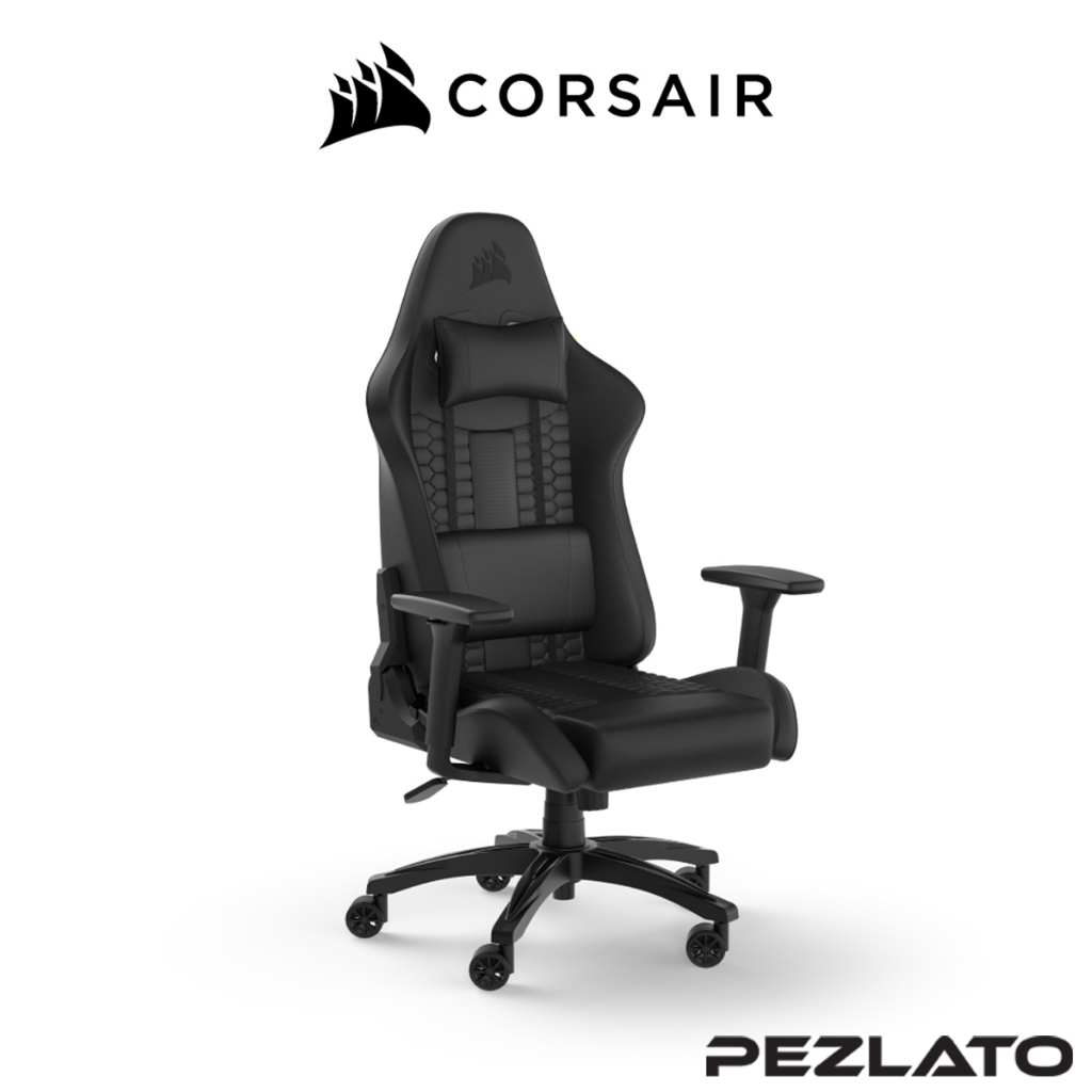 CORSAIR TC100 RELAXED Gaming Chair Leatherette [Black/Black]