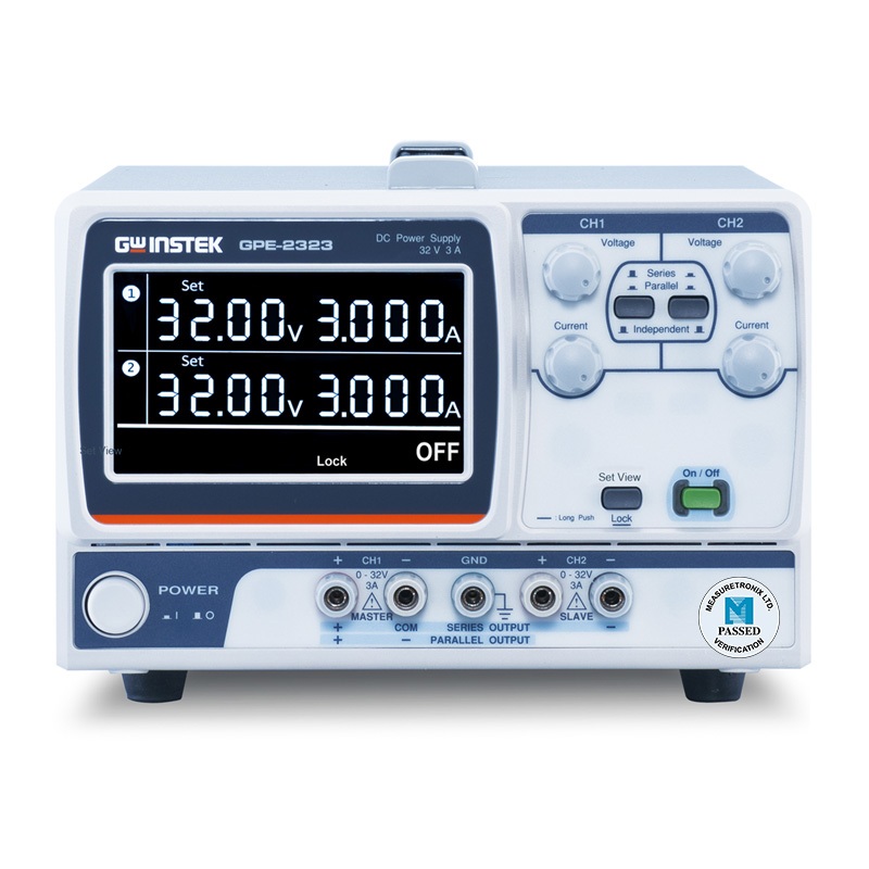 GW Instek GPE-2323 แหล่งจ่ายไฟฟ้ากระแสตรง ชนิดหลายช่องเอาต์พุต