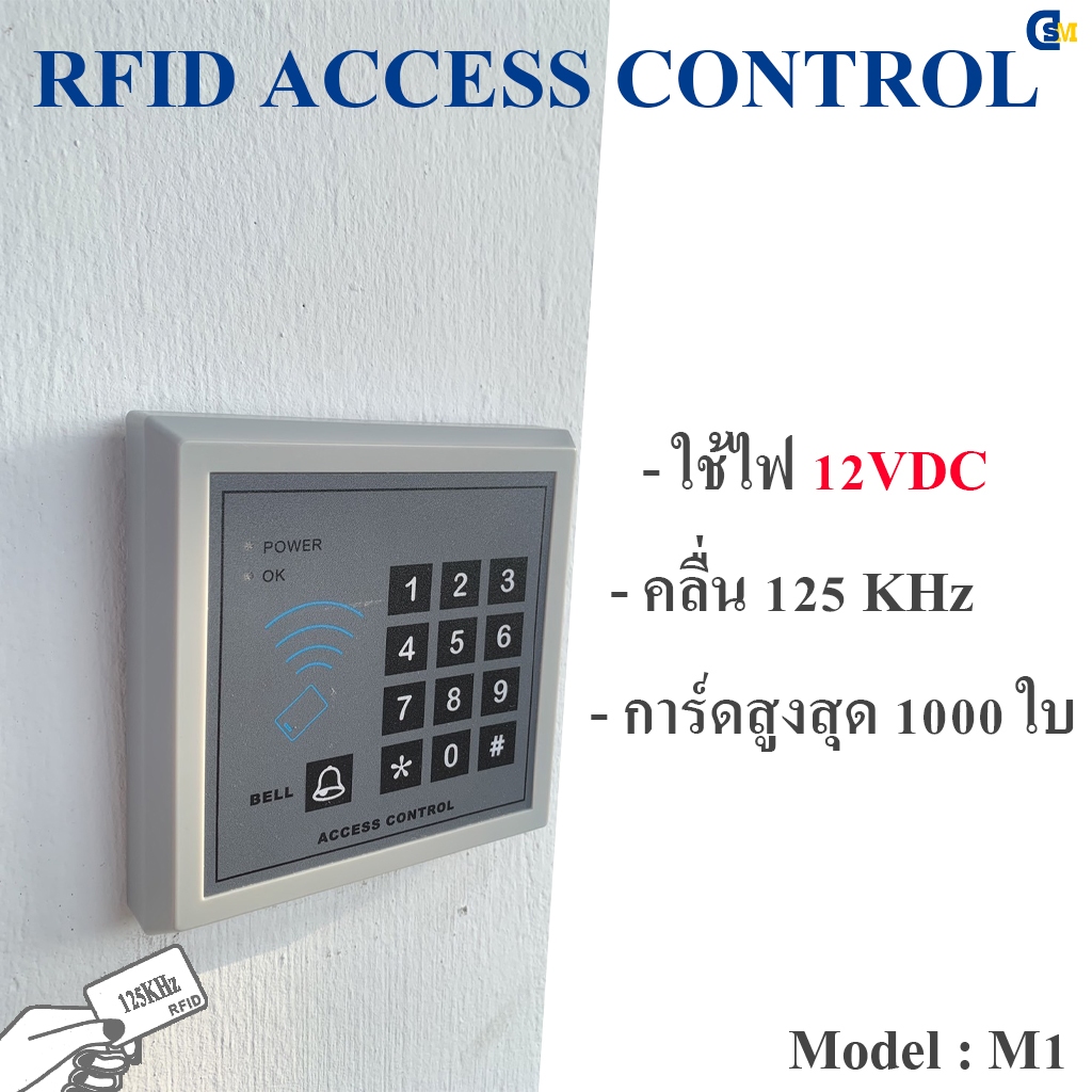 M1(Card Reader) เครื่องอ่านบัตร อ่านการ์ด125KHz
