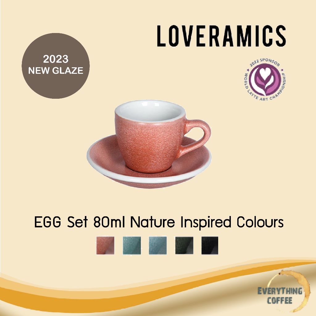 LOVERAMICS ชุดแก้วกาแฟเซรามิค Egg Set 💗 Nature Inspired Colours