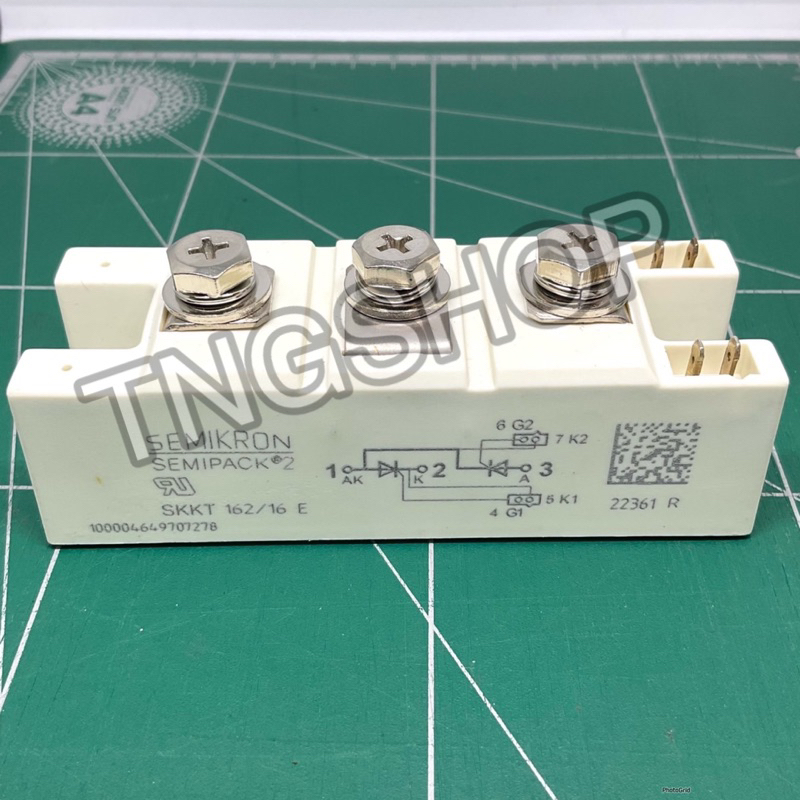 SKKT162/16E SEMIKRON thyristor module 1600V 160A SKKT 162/16E (ของใหม่) พร้อมส่ง