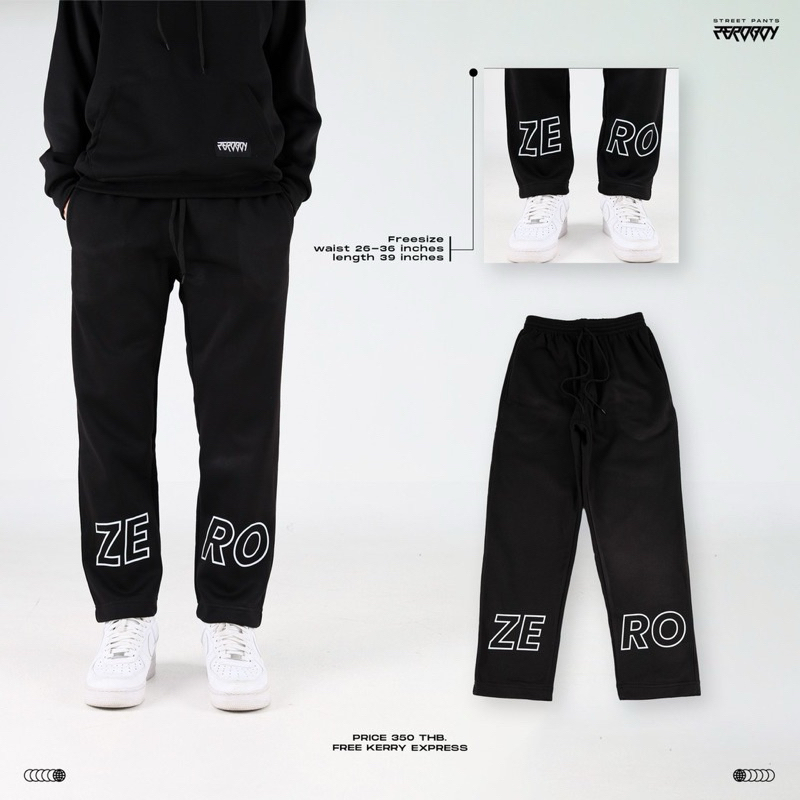 ZEROBOY - “กางเกงขายาว Zeroboy ผ้าสำลี”