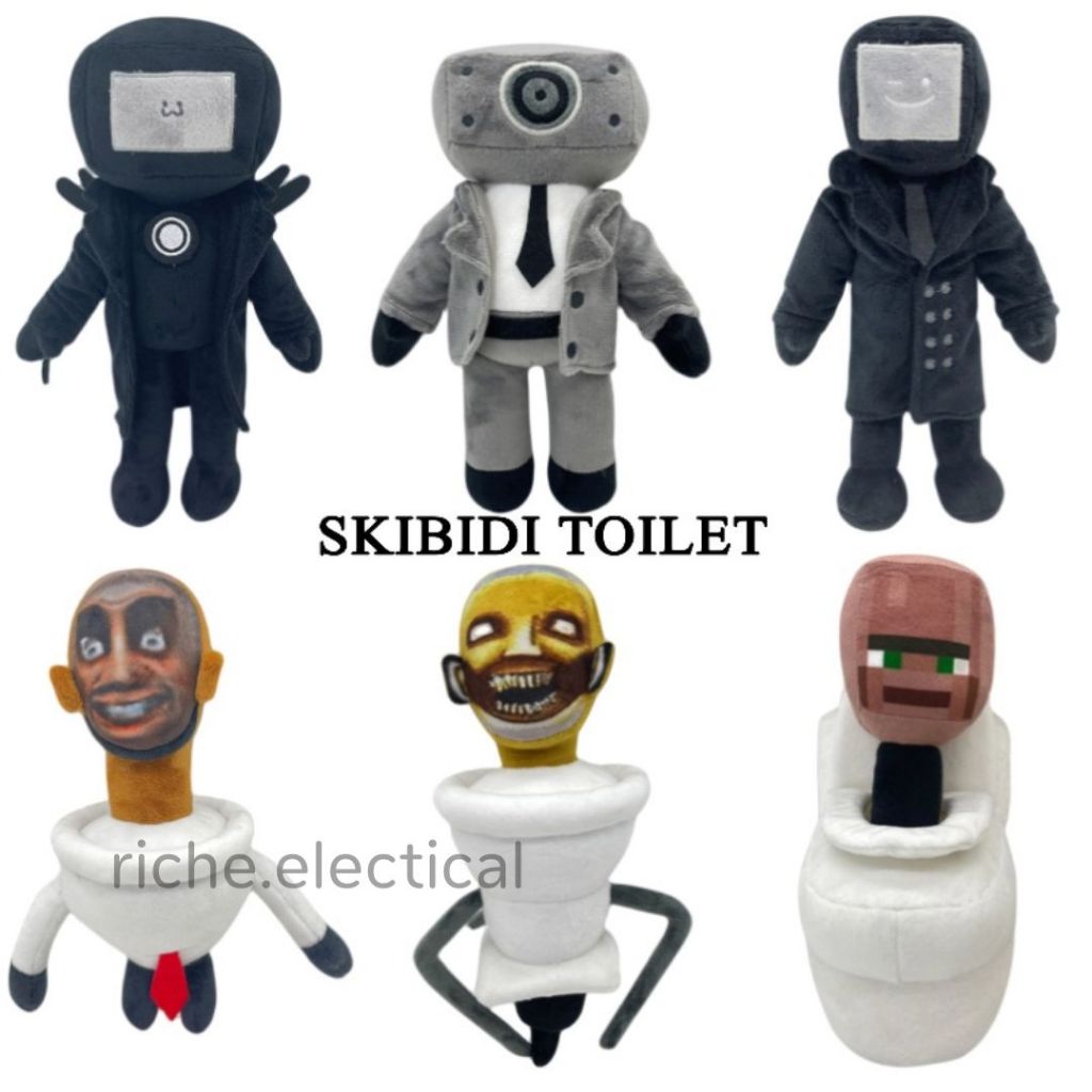 ตุ๊กตาตลก Skibidi Toilet ตุ๊กตา สกิบิดี โถส้วม ของเล่น skibidi toiletman ของเล่นเด็ก