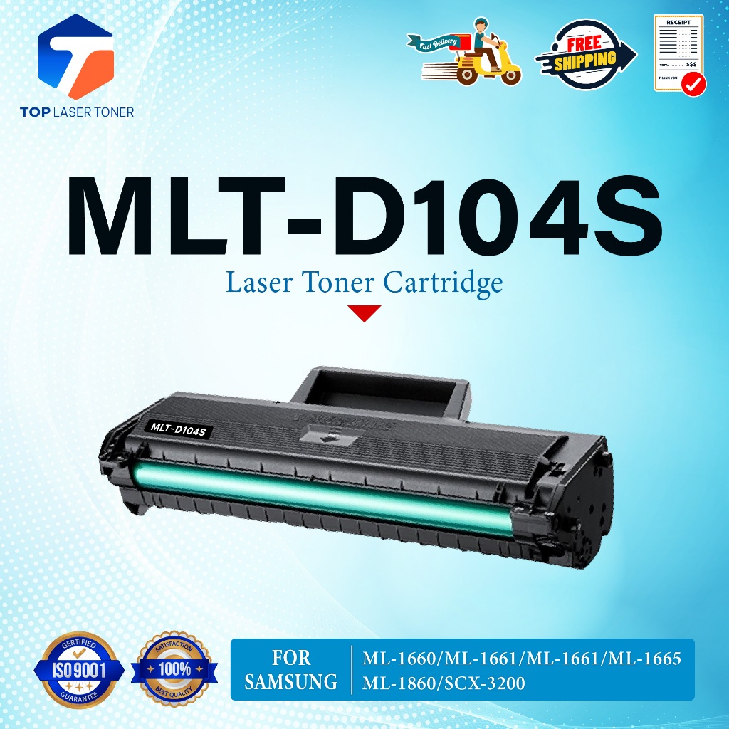 หมึกเทียบเท่า 104S/D104S/D104/ MLT-D104S 104 For Samsung ML-1660-1661-1665-1860-SCX-3200-3205-3210