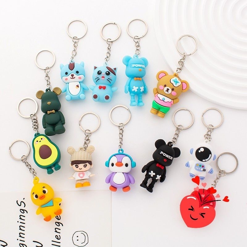 M019 พวงกุญแจน่ารัก สุ่มลาย งานสวย พร้อมส่งจากไทย