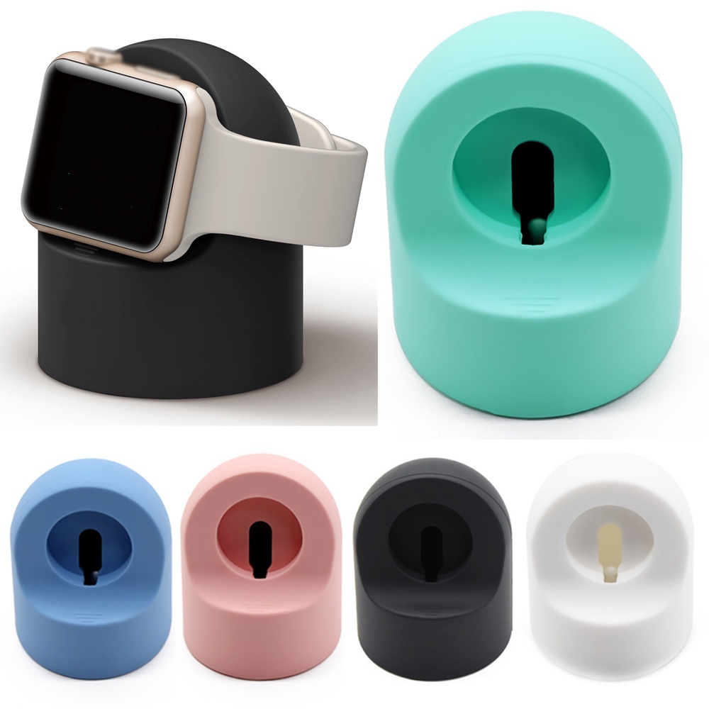 แท่นวางซิลิโคน Watch สำหรับนาฬิกา Series 7 6 5 4 SE 3 2 1 ที่วางแท่นชาร์จแบบตั้งโต๊ะ นาฬิกาแท่นชาร์จ W3