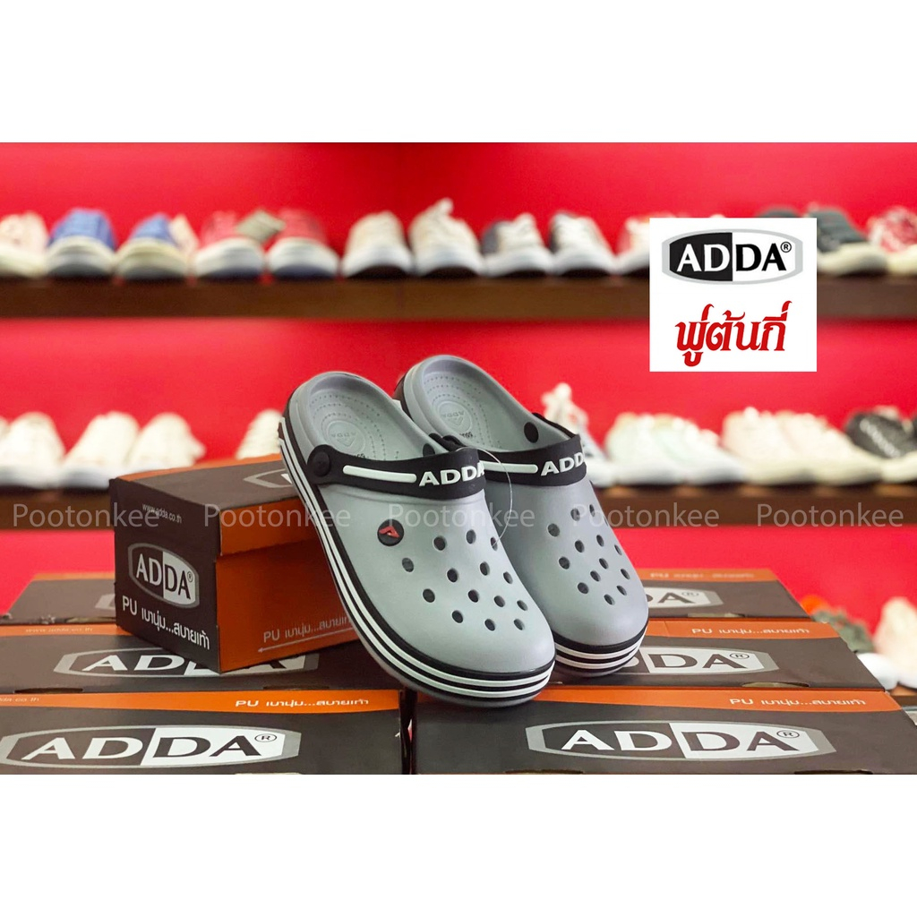 ADDA รองเท้าแตะหัวโต รองเท้าลำลอง สำหรับผู้ชาย แบบสวม รุ่น 55U01 / 55U03 / 55U04 (ไซส์ 7-10)