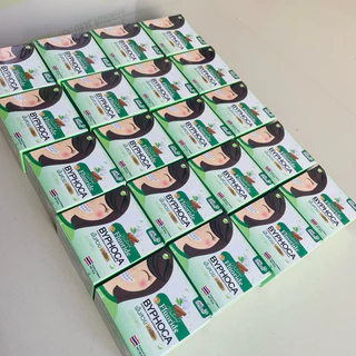 ยาสีฟันบายโภคา 20 ชิ้น สูตรสีเขียวฟลูออไรต์ แพ็คเกจใหม่แท้มีรหัส ผลิตปี 2026 หมดอายุปี 2028