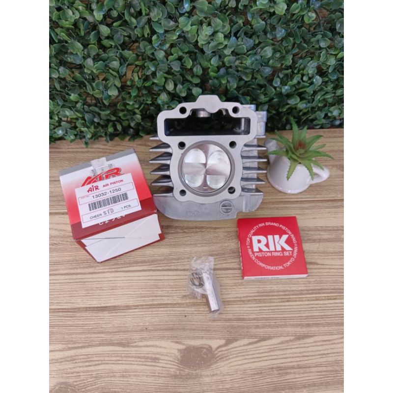 ชุดเสื้อพร้อมลูก W110-i ลูก 53-54 พร้อมหลบวาล์ว4วาล์ว พร้อมแหวน/สลัก/กี๊บล็อค