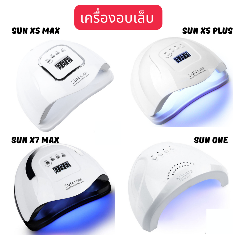 ของแท้ เครื่องอบเล็บเจล เครื่องอบเล็บ หลอดไฟled อุปกรณ์ทำเล็บ อุปกรณ์ทำเล็บเจล ชุดทำเล็บเจล