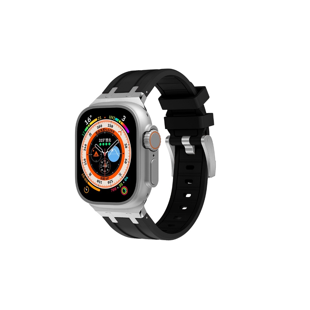 N215 DUZONแท้ ส่งของจากประเทศไทย Watch สายนาฬิกาข้อมือซิลิโคน สําหรับ S6/SE 1 2 3 4 5 ขนาด 38 40 มม. 42 44 45 49 มม
