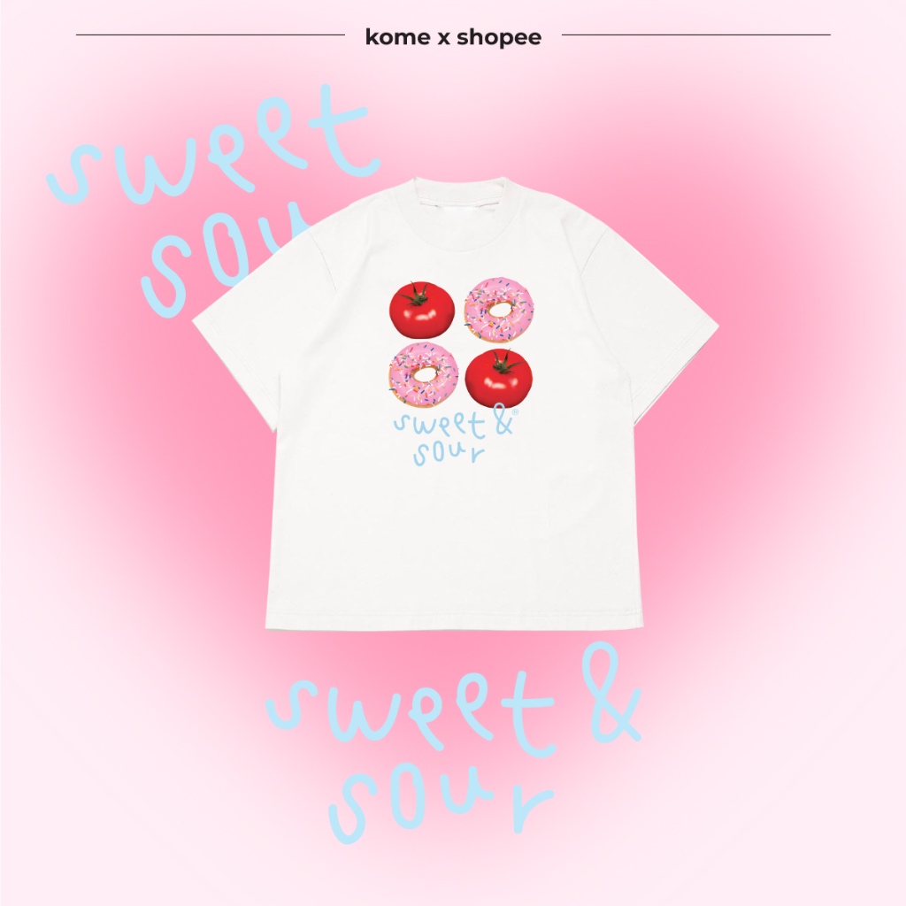 kome.girls กรอกโค้ดลด 65.- ꒰JANKOME꒱เสื้อยืดโอเวอ์ไซส์ ( KOMÉ FARM edition)