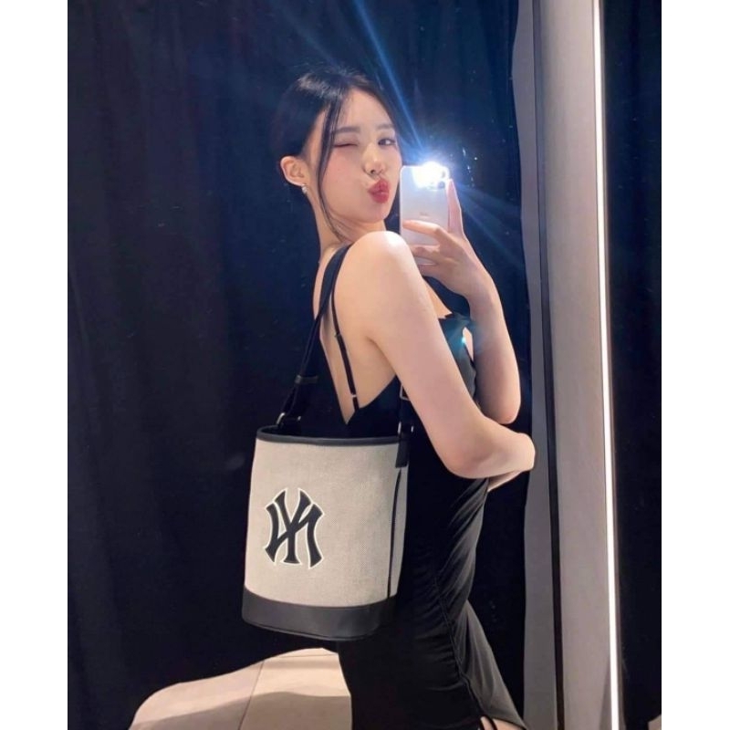 MLB Basic Big Logo Canvas Bucket Bag