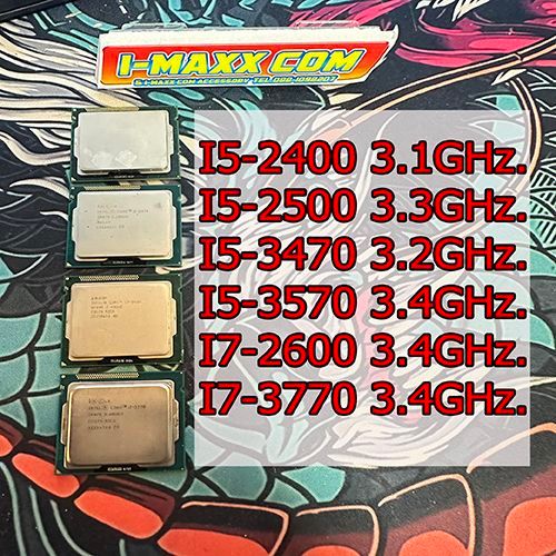 CPU intel i5-2500/ i5-3570/i7-2600/i7-3770Socket 1155 มือสองสภาพดี