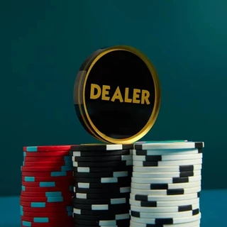 ALL IN / DEALER Texas hold 'em อุปกรณ์เสริมเกม ที่มีคุณภาพสูง อะคริลิค