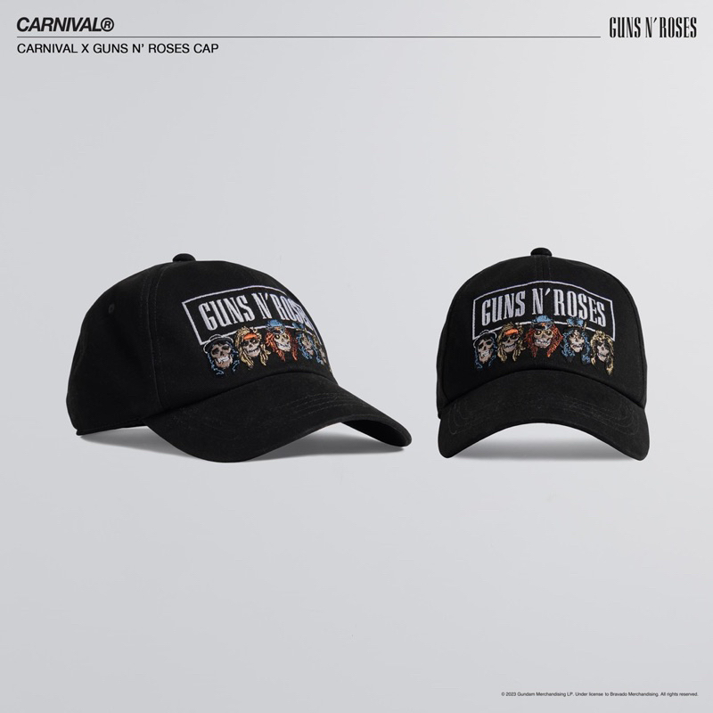 (พร้อมส่ง) ของแท้ 100% CARNIVAL® x Guns N' Roses Collection Cap / Bandana Pack