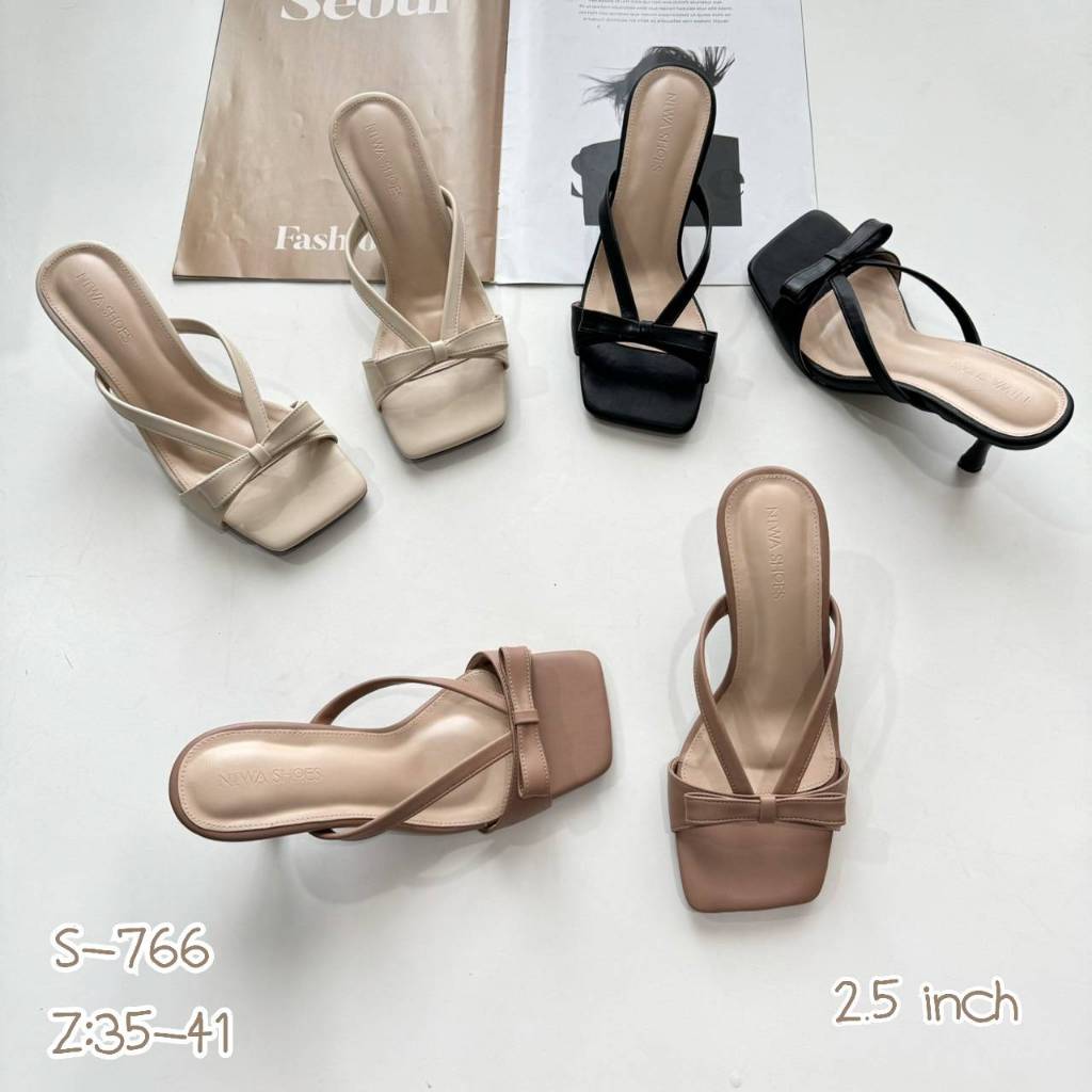 NEW COLLECTION รองเท้า MAXI หน้าโบว์ ดีไซน์เก๋ รหัสสินค้า S-766