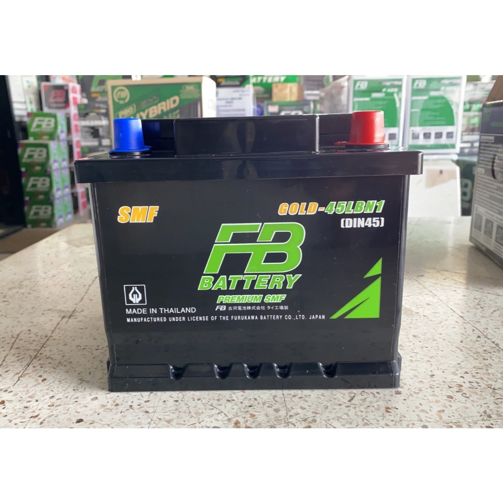 แบตเตอรี่​ FB Battery Premium Gold SMF DIN 45 LBN 1 ขั้ว L