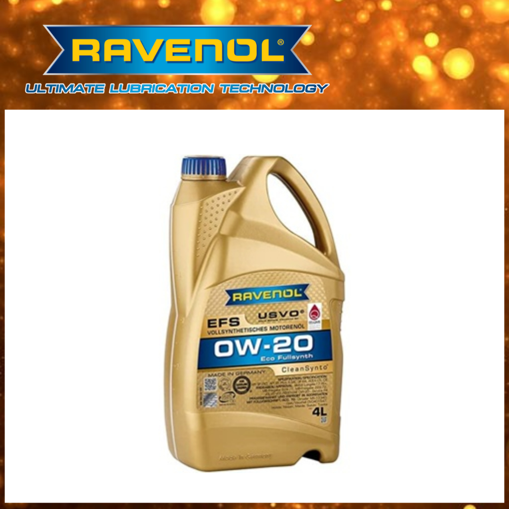 ⚡รับประกันของแท้⚡ น้ำมันเครื่อง RAVENOL ECS SAE 0W-20 น้ำมันเครื่องสังเคราะห์แท้ 100% Fully Synthetic(PAO)  4- 5 ลิตร