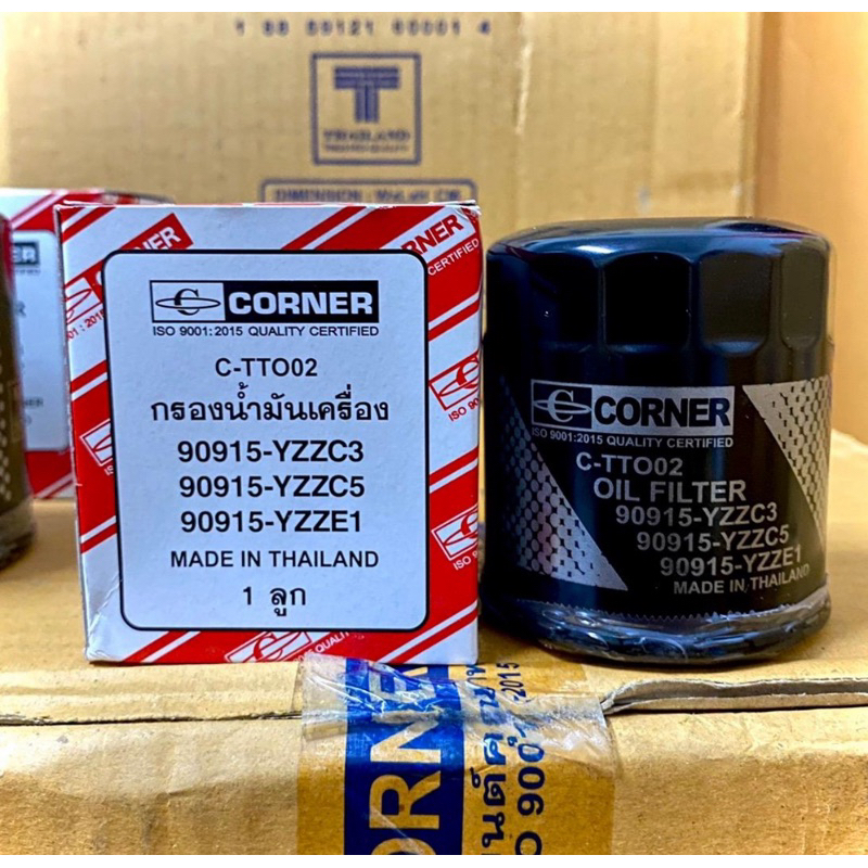 CORNER ไส้กรองเครื่องน้ำมัน Toyota 16วาล์ว ออติส ยาริส โคโรลา โซลูน่า อเวนซ่า วีออส CTTO02