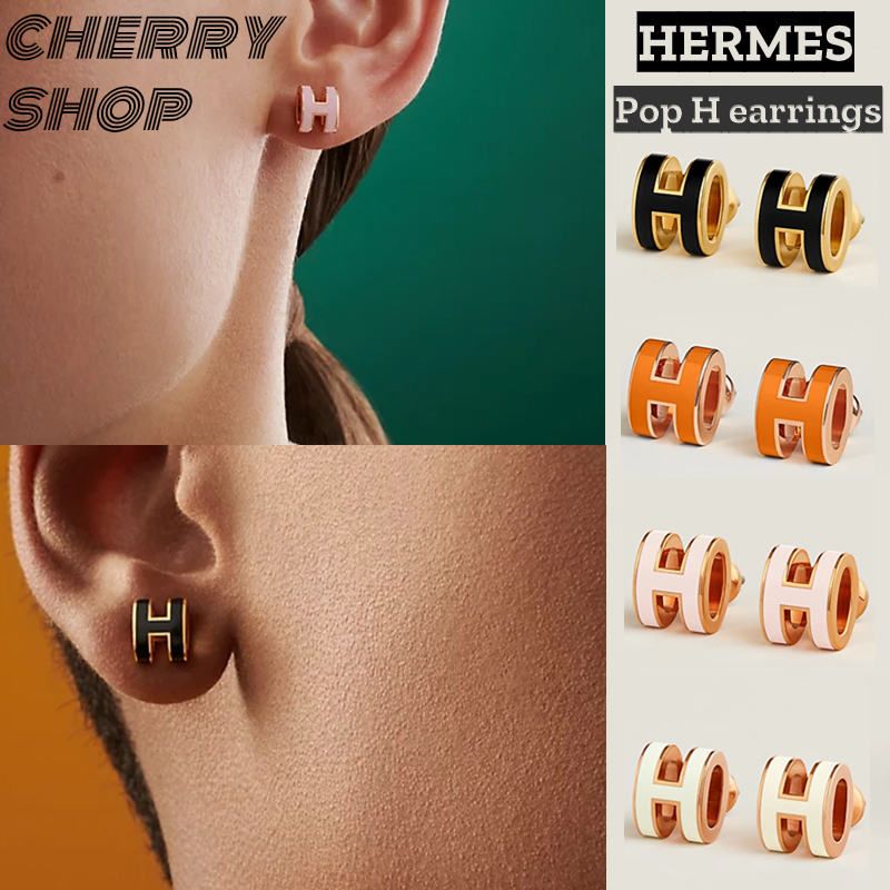 New Hermes Mini Pop H Errings* Pop H Errings* Pop H Errings [female earrings / earrings] New Hermes 