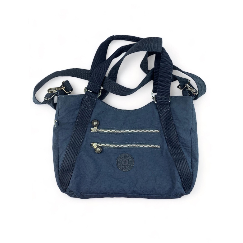 Kipling แท้ ✔️ มือสอง กระเป๋าสะพายข้าง ขนาดกำลังดี น่ารัก สีกรม