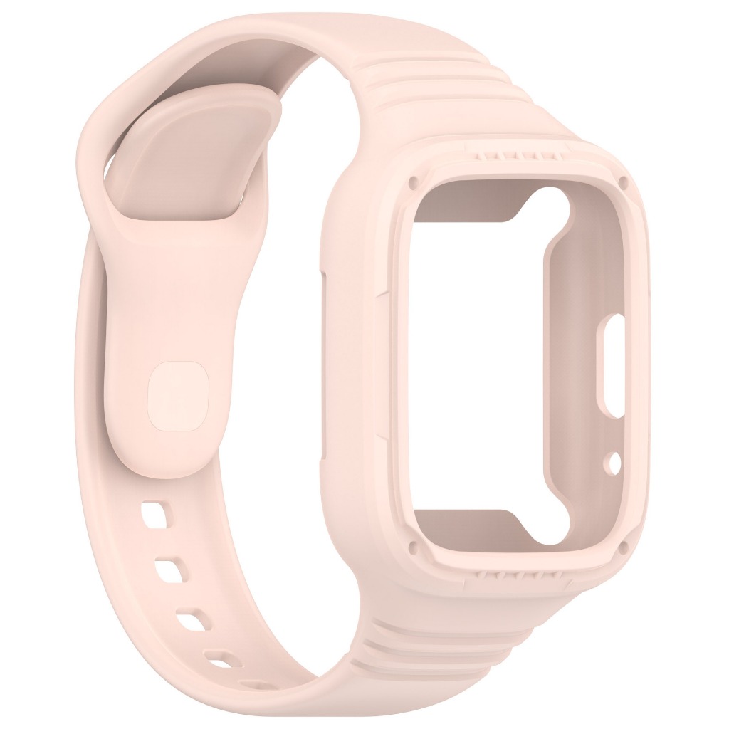 2 in 1 สายนาฬิกา + เคสสำหรับ Redmi Watch 3 Active/lite สายนาฬิกาซิลิโคนอ่อนนุ่มสายนาฬิกาแบบถอดเปลี่ยนได้
