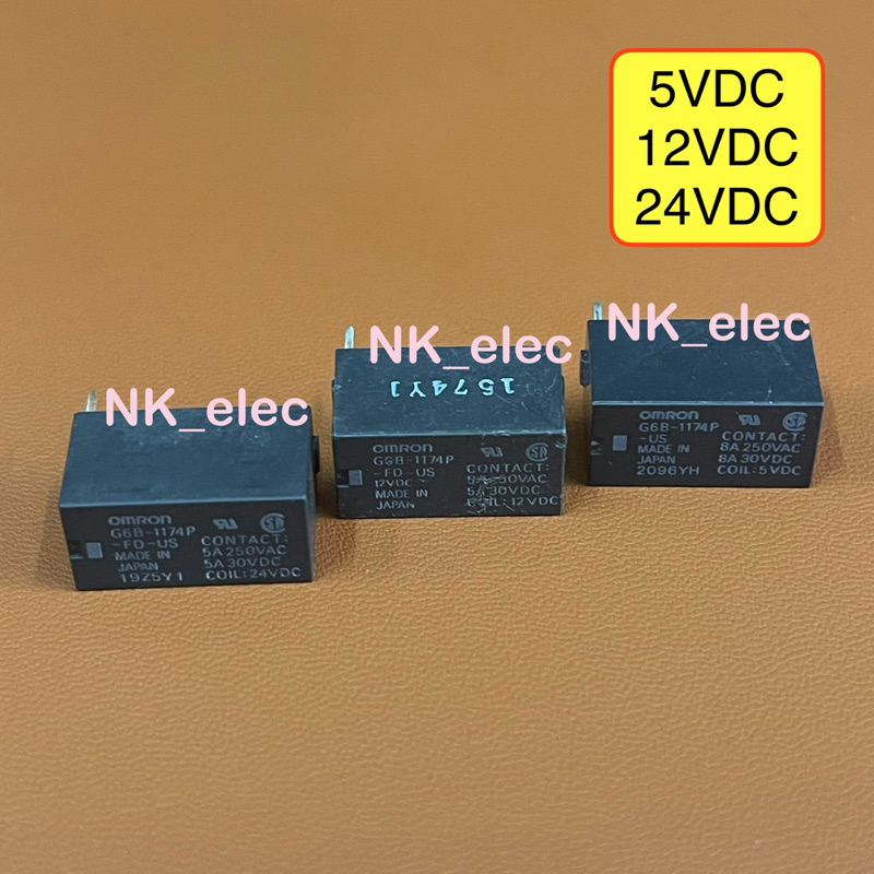 G6B-1174P-US , G6B-1174P-FD-US รีเรย์ OMRON ไฟ 5VDC 12VDC 24VDC มีสินค้า พร้อมส่ง