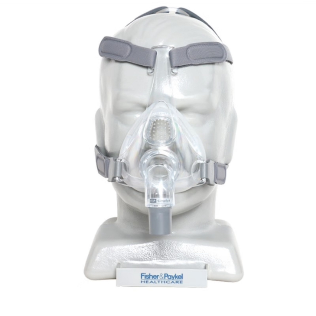 Fisher Paykel SimPlus หน้ากากจมูก CPAP หน้ากากพร้อมหัวสวมอุปกรณ์เสริมเครื่องช่วยหายใจป้องกันการนอนกรนหยุดหายใจขณะหลับ