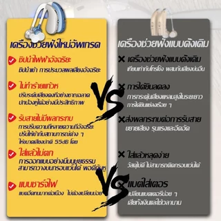[รับประกัน5 ปี เปลี่ยนใหม่ฟรี] เครื่องช่วยฟังหูตึง มีการรับประกัน(ใช้ได้ทั้งหูซ้ายและหูขวา )เครื่องช่วยฟังคนหูหนวก