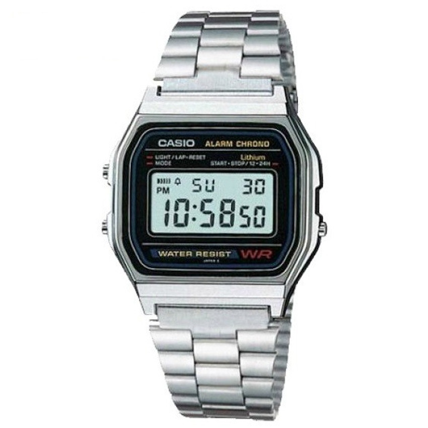 CASIO นาฬิกาคาสิโอ พร้อมส่ง นาฬิกาข้อมือ นาฬิกากันน้ำ นาฬิกาของแท้ ประกันศูนย์ CMG 1 ปี รุ่น F-91W-1 นาฬิกาสีดำ