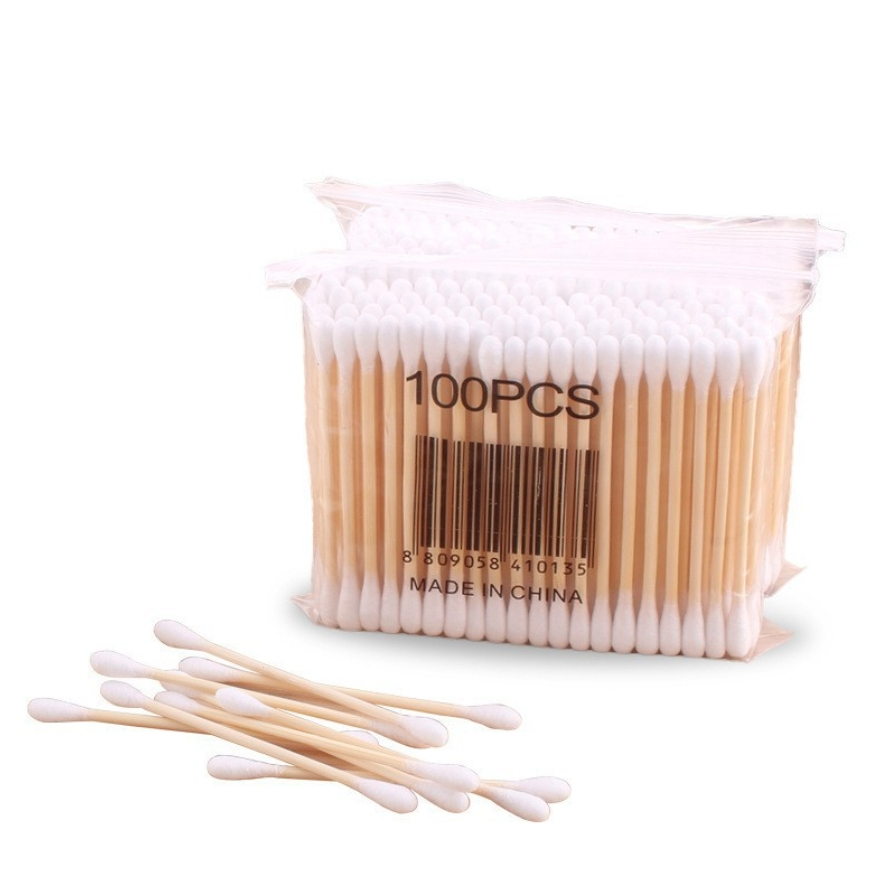 (100ชิ้น/เเพ็ค) คัตเติ้ลบัต สำลีก้าน สำลีอนามัย สะอาดปลอดภัย ย่อยสลายได้ Cotton Swab พร้อมส่ง