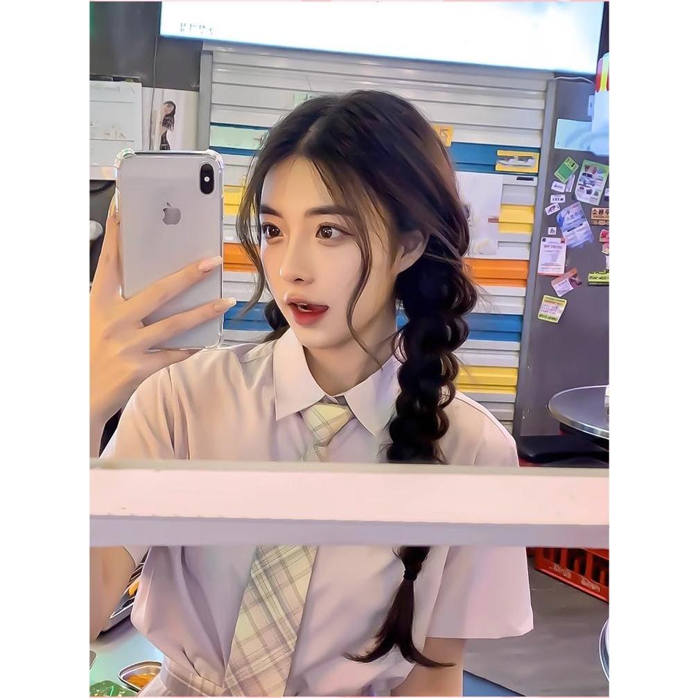 COD [จัดส่งทุกวัน] แฟชั่นเกาหลี วิกผม ผมเปีย แฮร์พีช เหมือนผมจริง น่ารัก 4 สี ดูเป็นธรรมชาติ เครื่องประดับผม เครื่องประด