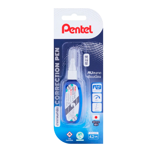 น้ำยาลบคำผิด Pentel ZL102-WBT 4.2มล.